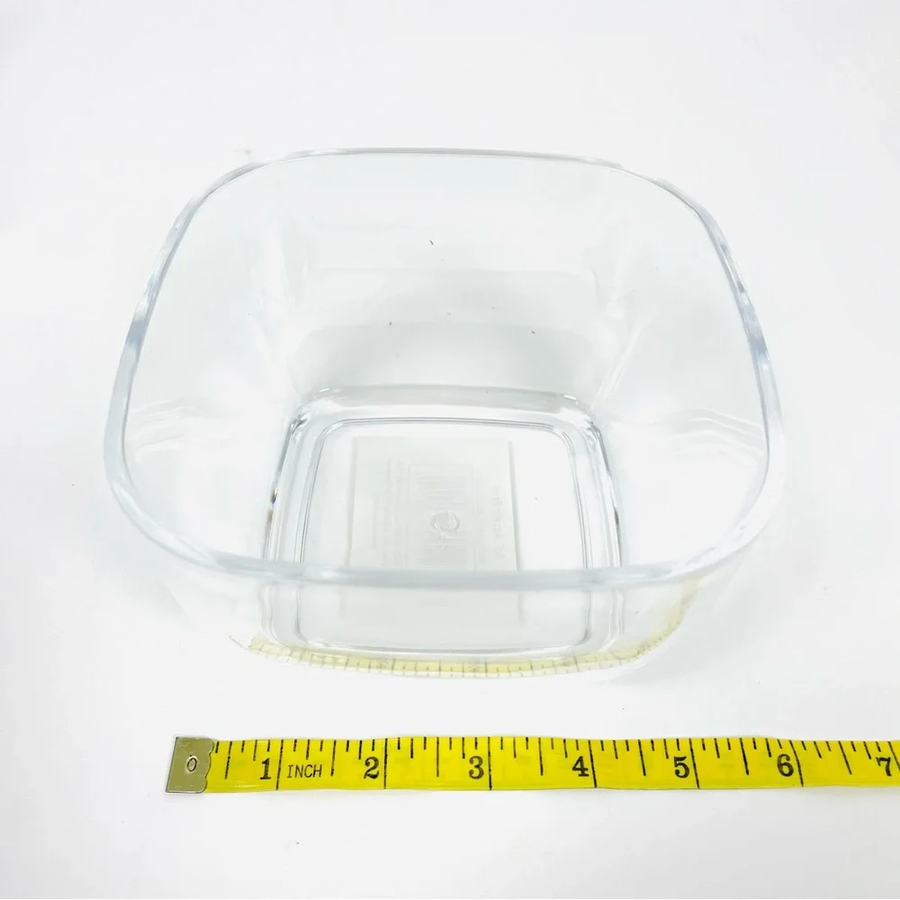 5.5” Clear Acrylic Square Bowl - Picture 5 of 5